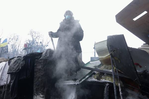 Proteste contro il governo a Kiev