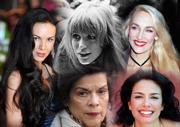 Marianne Faithfull, Bianca Jagger, Jerry Hall, Luciana Gimenez e l'Wren Scott