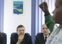Jose Manuel Barroso, Enrico Letta e la commissaria Cecilia Malmstroem a Lampedusa