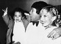 Una foto del 1983 ritrae Carlos Monzon con la moglie Alicia e il figlio Carlos Raul