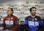 Italy coach Cesare Prandelli and goalkeeper Gianluigi Buffon