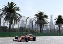 Fernando Alonso in practice ahead of the 2014 Australian Grand Prix