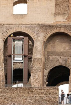 l�ascensore del Colosseo (ANSA)