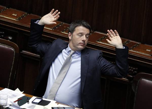 Matteo Renzi in Aula
