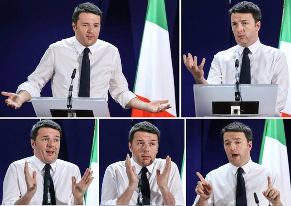 La conferenza stampa di Matteo Renzi al termine del Consiglio Ue
