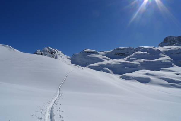 Aprile sugli sci sulle Dolomiti