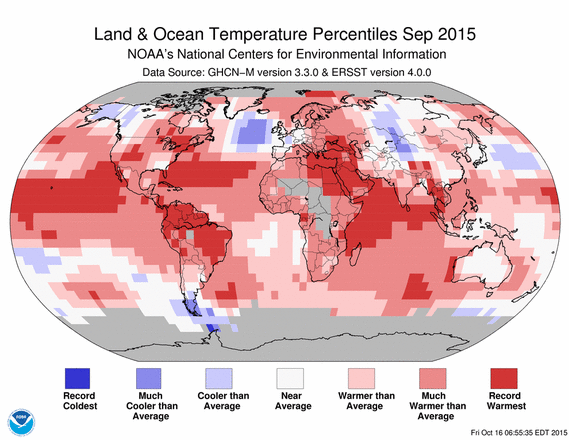 Settembre 2015 il più caldo degli ultimi 136 anni