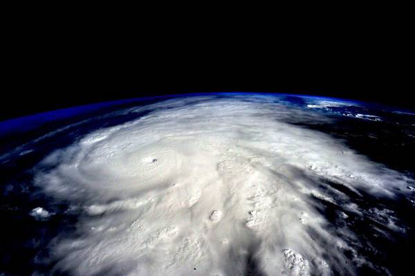 Hurricane Patricia makes landfall on Mexico's Pacific coast, seen from the ISS