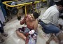 Un bambino ferito dopo un attacco