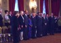 La foto di gruppo dei ministri con Napolitano