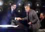 George Clooney, Matt Damon e Jean Dujardin ospiti da Fabio Fazio a Che tempo che fa
