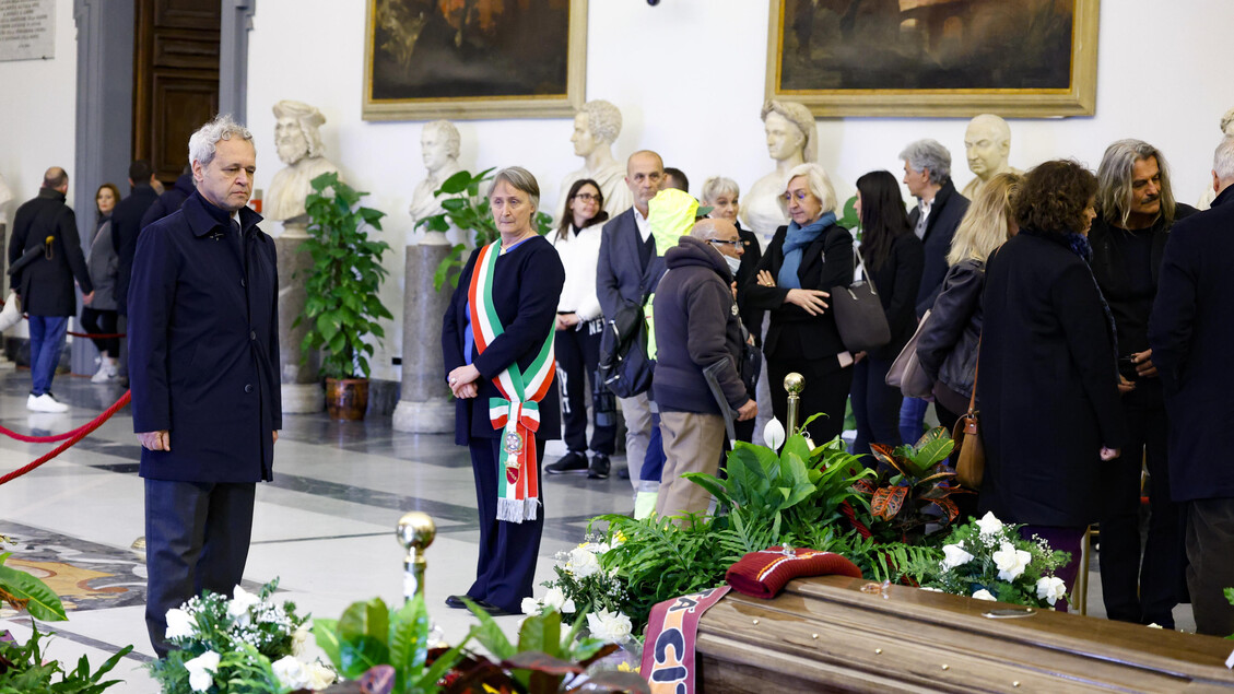 Funeral del periodista, presentador y guionista italiano Maurizio Costanzo, en Campidoglio, Roma.