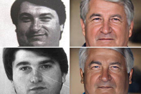 La policía utilizó inteligencia artificial para 'envejecer' fotos del capo mafioso de los años 80.