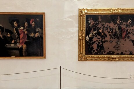 Las obras recuperadas tras la destrucción en el museo florentino.