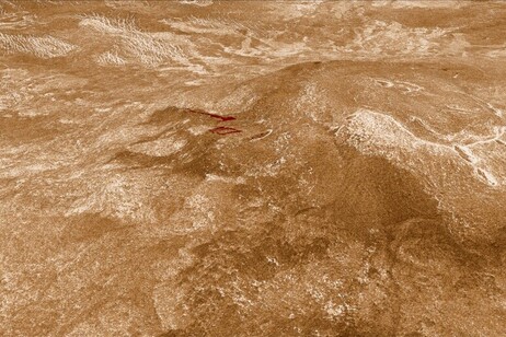 Las coladas de lava identificadas enl la superficie de Venus (fuente IRSPS - Universdad de Annunzio – Sulcanase).