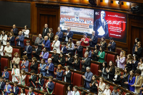 Una imagen del homenaje a Matteotti en la Cámara de Diputados.
