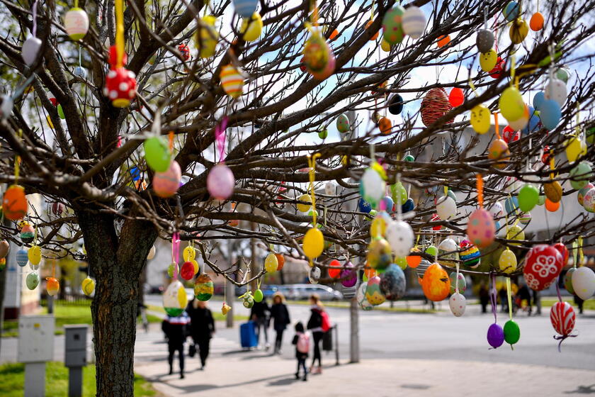 Decoración de Pascuas en Budapest, Hungría