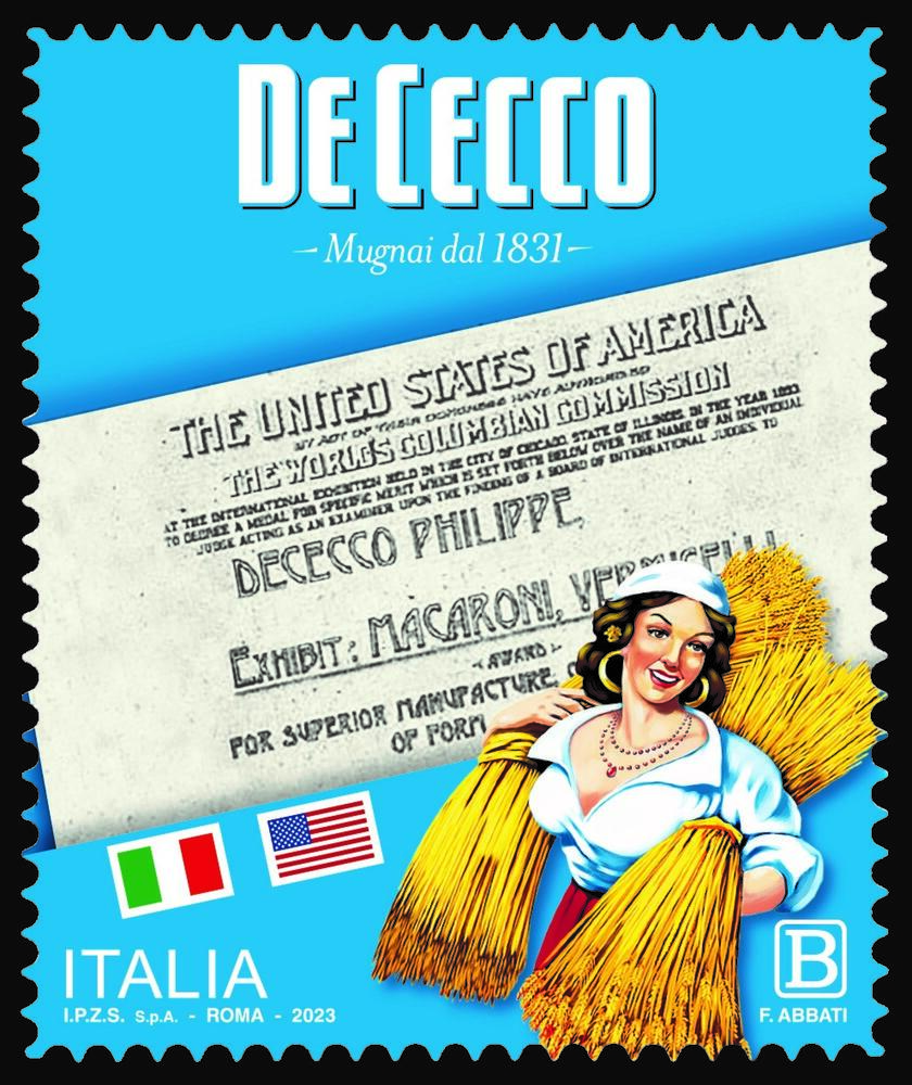 Italia homenajea a marca de alimentos con sellos especiales