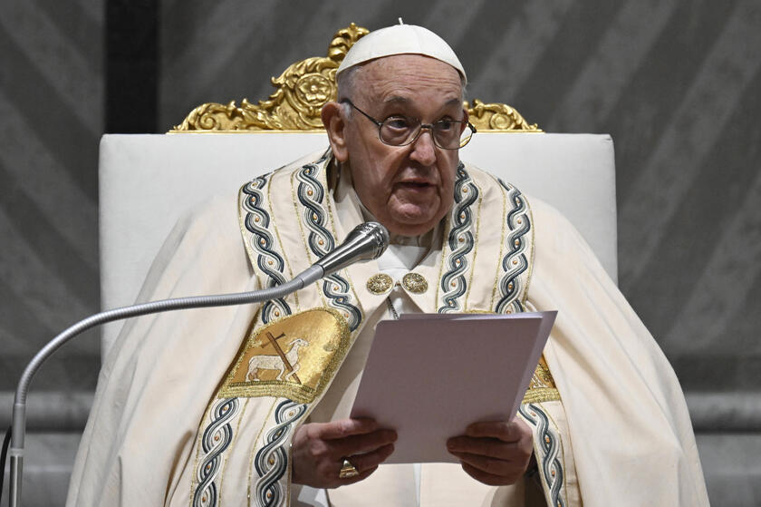 El Papa Francisco en la vigilia de Pascua