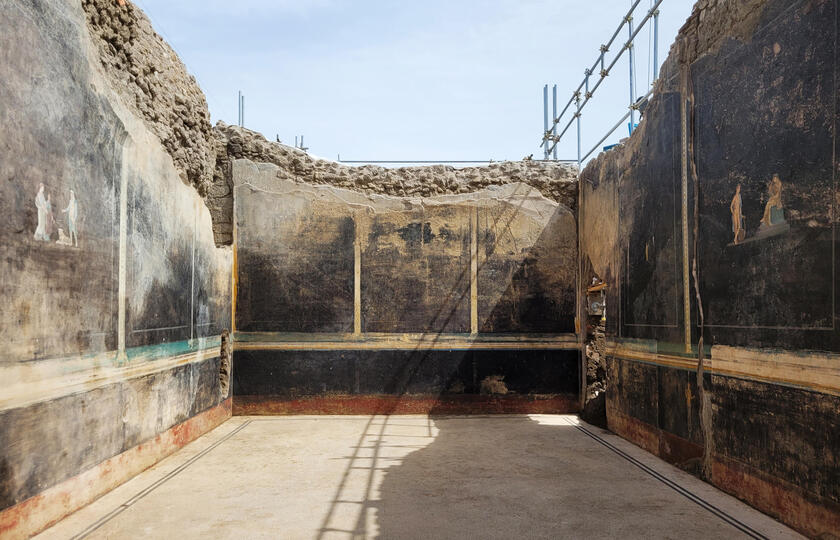 Escavação em Pompeia revela salão com imagens da Guerra de Troia