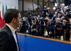 FOTO: La prima volta di Renzi al Consiglio Ue