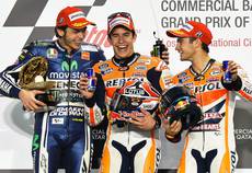MotoGP, Marquez vince sfida con Rossi in Qatar