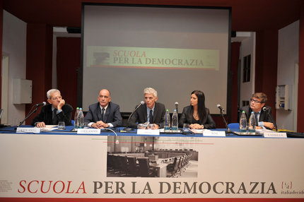 Presidente Laura Boldrini alla Scuola per la democrazia 2013