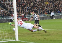 67': Udinese-Milan 1-0, Di Natale